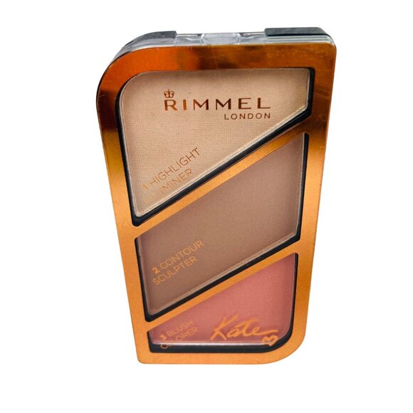 Rimmel London Kate Sculpting Palette Coral Glow 002 Highlight Contour Blush - Picture 1 of 2
